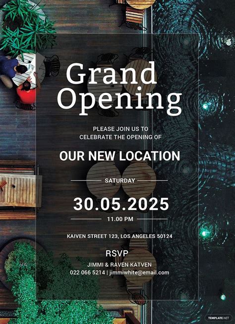 Restaurant Grand Opening Invitation Template in Pages, Publisher, Word ...