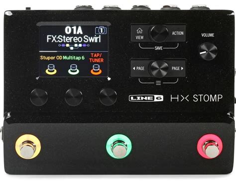 Line 6 HX Stomp Guitar Multi-effects Floor Processor - Black | Sweetwater