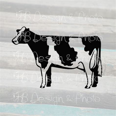 Dairy Cow Vector/raster SVG PNG JPG - Etsy