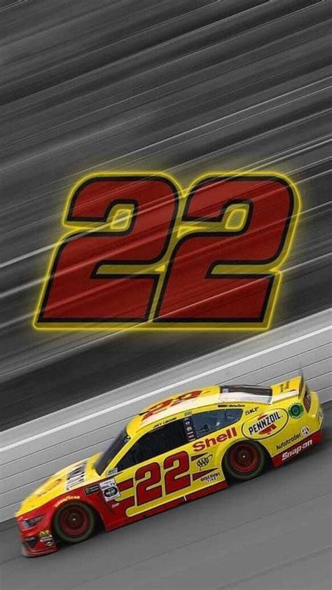 Download Joey Logano 22 Race Car Wallpaper | Wallpapers.com