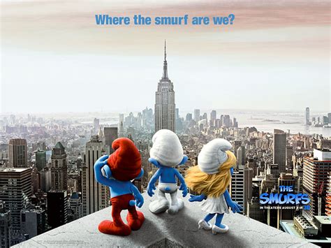 Hollywood Talkies: The Smurfs - Official Movie Trailer and Photos