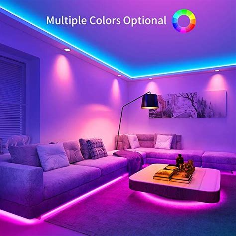 Govee LED Strip Lights, 32.8ft RGB LED Light Strip with Remote Control, 20 Colors and DIY Mode ...