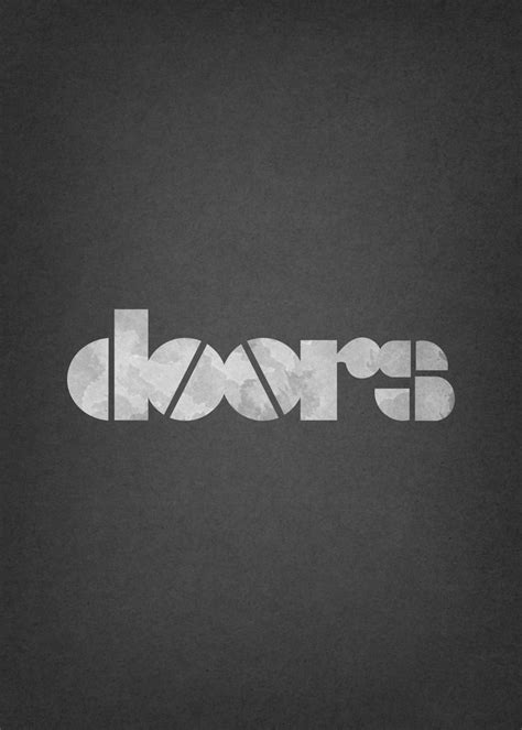 ' The Doors Logo Poster' Poster by Zull | Displate | Band logos, Poster prints, Poster