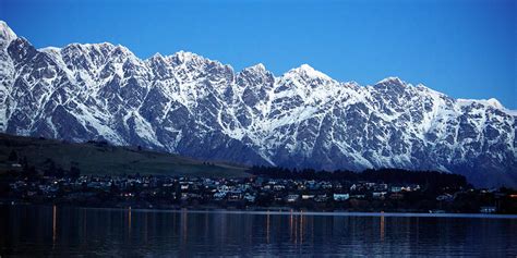 The Remarkables Mountain Range At Night Queenstown New Zealand ...