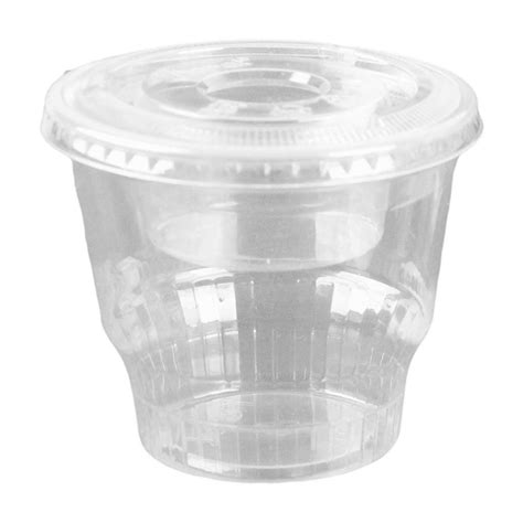 12oz Clear Plastic Dessert Cups with 4oz Parfait Insert & Lids, 3-piece (100 Count, Flat Lid ...