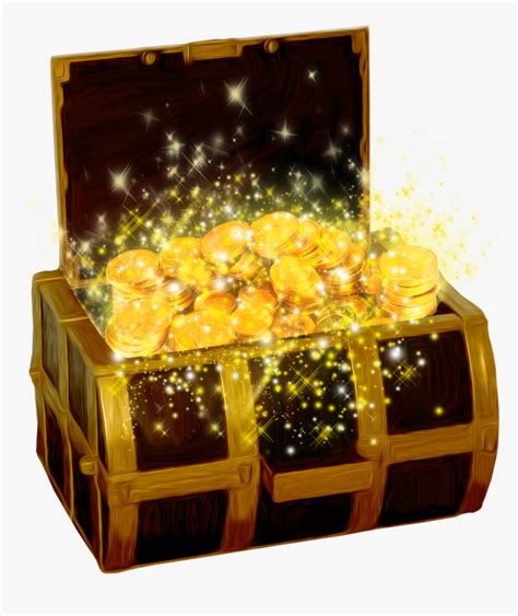 Treasure Png Pic - Gold Treasure Chest Png, Transparent Png - kindpng