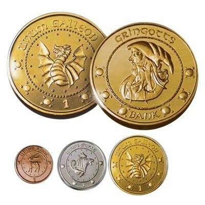 Wizarding World British Currency: Galleon(gold) = 17 Sickles Sickle ...