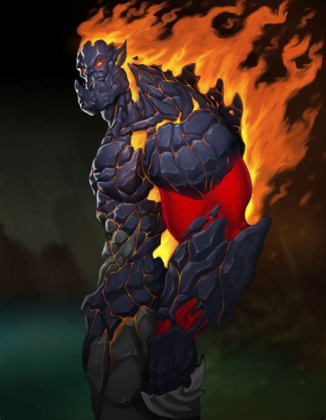 fire golem, Alfonso Eljaiek | Fantasy character design, Concept art characters, Fantasy creatures