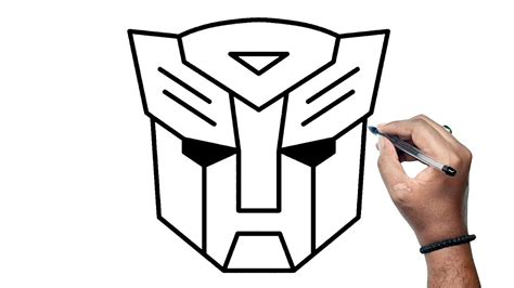 How To Draw The Autobot Symbol From Transformers | Autobot Symbol Drawing - YouTube