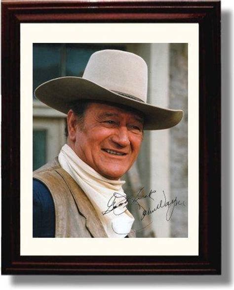 Framed John Wayne Autograph Promo Print The Duke | Etsy