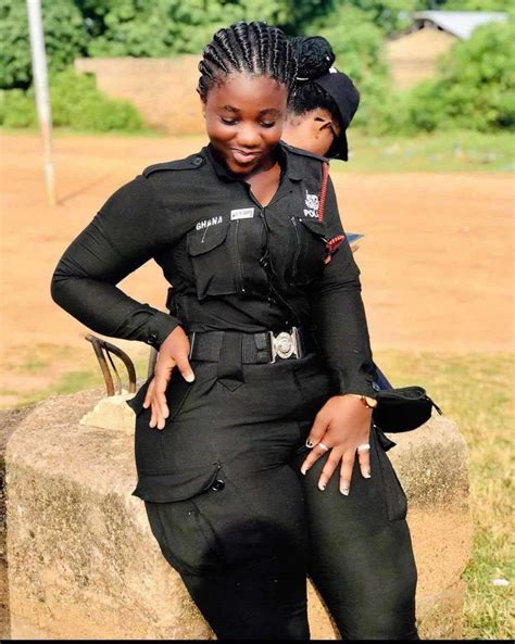 Photos of Ama Serwaa, the trending Ghanaian police officer tagged as ...