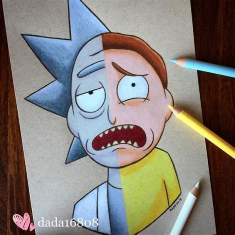 It’s Rick & Morty!! 🙊🧪🧫 #draw #drawing #sketch...