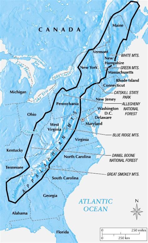 Appalachian Mountains | Appalachian mountains map, Appalachian ...