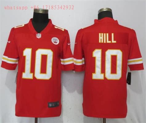 Kansas City Chiefs Tyreek Hill #10 Nfl Red Jersey - Bluefink