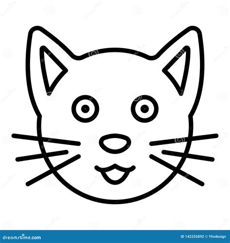 Cat Face Outline Stock Illustrations – 6,161 Cat Face Outline Stock Illustrations, Vectors ...