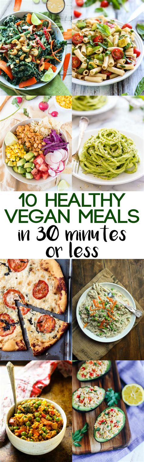 10 Healthy Vegan Meals in 30 Minutes or Less | Emilie Eats