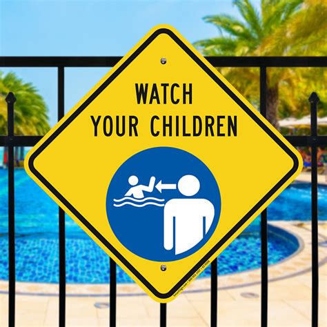 Watch Your Children Pool Safety Sign, SKU: K2-0506