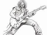 Amazing Rock Star Coloring Activity  Page sketch template