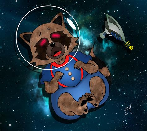 Baby Rocket Raccoon by elvinmatos on DeviantArt