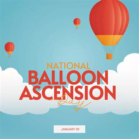 Plantilla de National Balloon Ascension Day Instagram post | PosterMyWall