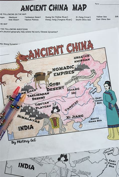 Ancient China Map Worksheet - Lord Of The Flies Map