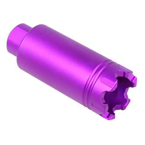 AR-15 Slim Cone Flash Hider With Wire Cutter (Anodized Purple) | Veriforce Tactical