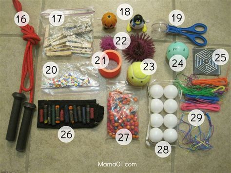 What's in My Therapy Box?: 60+ Supplies for School-Based OTs | Occupational therapy ...