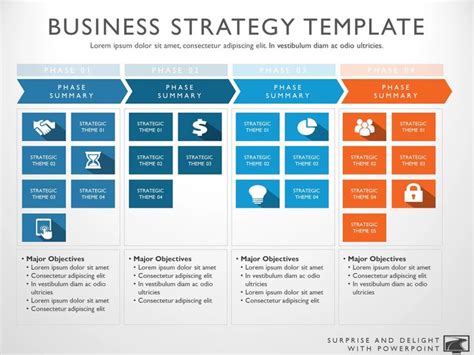 Business Strategy Template | Marketing strategy template, Business plan template, Business ...