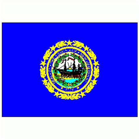 State of New Hampshire Flag 4 X 6 ft. Large