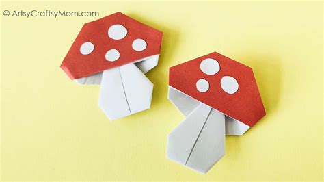 Easy Origami Mushroom Craft for Kids