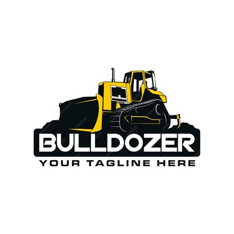 Premium Vector | Bulldozer logo