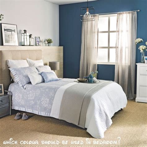 113 Fine Which Colour Should Be Used In Bedroom? in 2020 | Best bedroom colors, Blue and cream ...