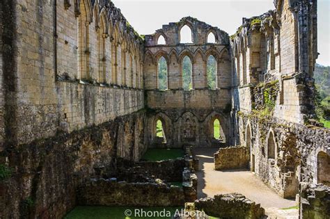 The Picturesque Ruins of Rievaulx Abbey in England's Countryside