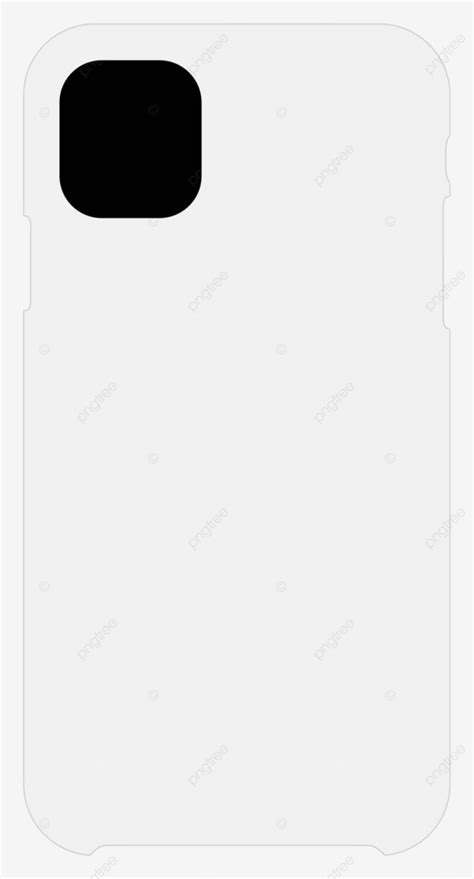 Smartphone Case Mockup Template Vector Illustration Mock Telephone ...