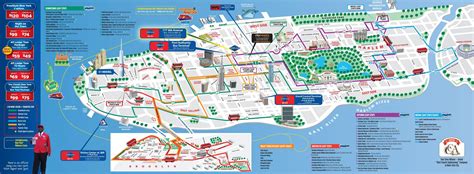 Hop-on-hop-off New York map - New York hop-on-hop-off-bus route map ...