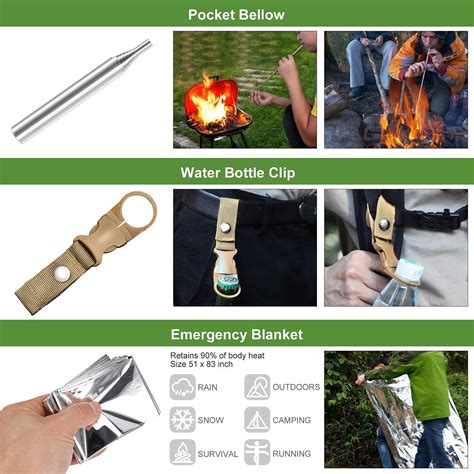 Outdoor Accessories Camping Kit Emergency Survival Kit Professional ...