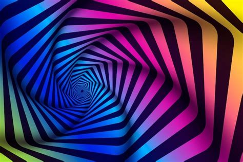 Free Vector | Psychedelic optical illusion background