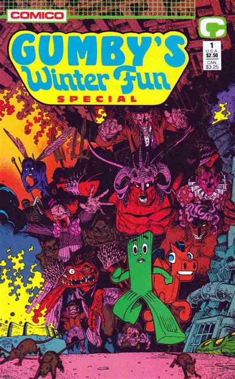 Gumbys Winter Fun Special One-Shot (1988) Comico Comic Books Artwork by Art Adams. | Winter fun ...