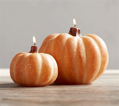 Pumpkin Candle, Set of 2 | Pumpkin candles, Pumpkin, Pottery barn pumpkin