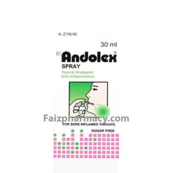 Andolex Spray 30ml - Faiz Pharmacy, Mombasa, Kenya