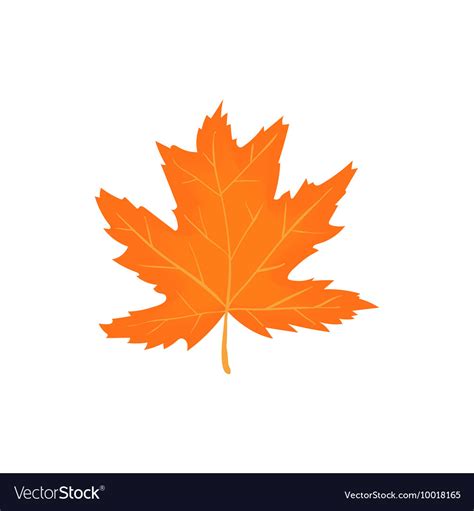 Autumn leaf icon cartoon style Royalty Free Vector Image