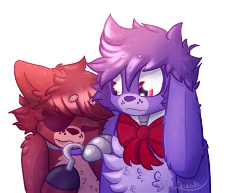 Foxy x Bonnie's ear by MidnightHourSal on DeviantArt | Fnaf drawings, Anime fnaf, Anime chibi