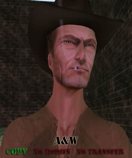 Second Life Marketplace - Clint Eastwood Avatar A&W