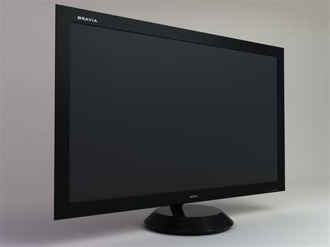 sony bravia kdl 40zx1 tv 3d model