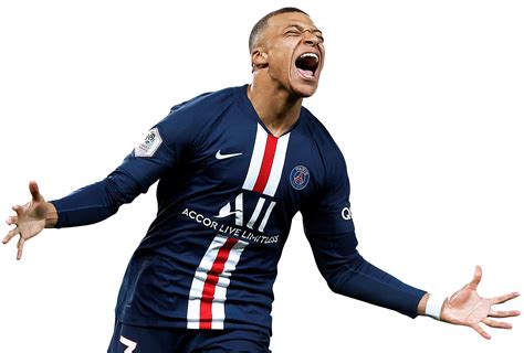 Kylian Mbappé Paris Saint-Germain football render - FootyRenders