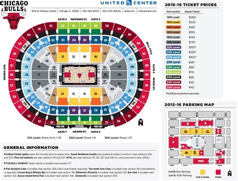 United Center seating map - United seat map (United States of America)