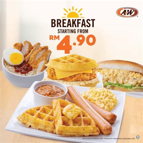 A&W Breakfast from RM4.90 Promotion