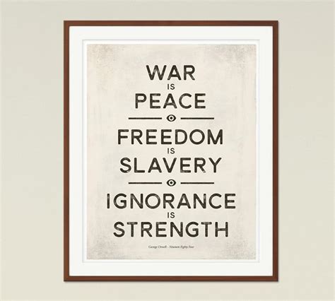 George Orwell 1984 Medium Dystopian Sci Fi Quote - Etsy