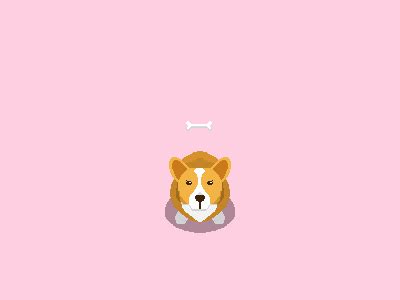 Pixel-style Corgi by Changchang Liu on Dribbble