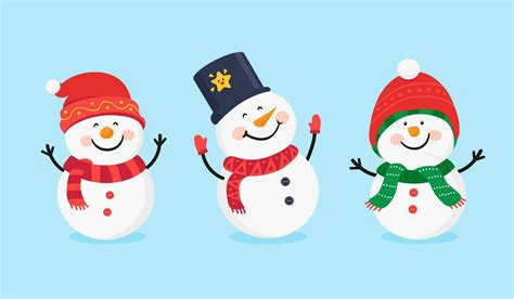 snowman cartoon character 34044634 Vector Art at Vecteezy